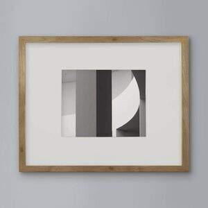 Threshold 14x18 Thin Gallery Frame Mat 8x10 Wall Art Modern Black MDF READ